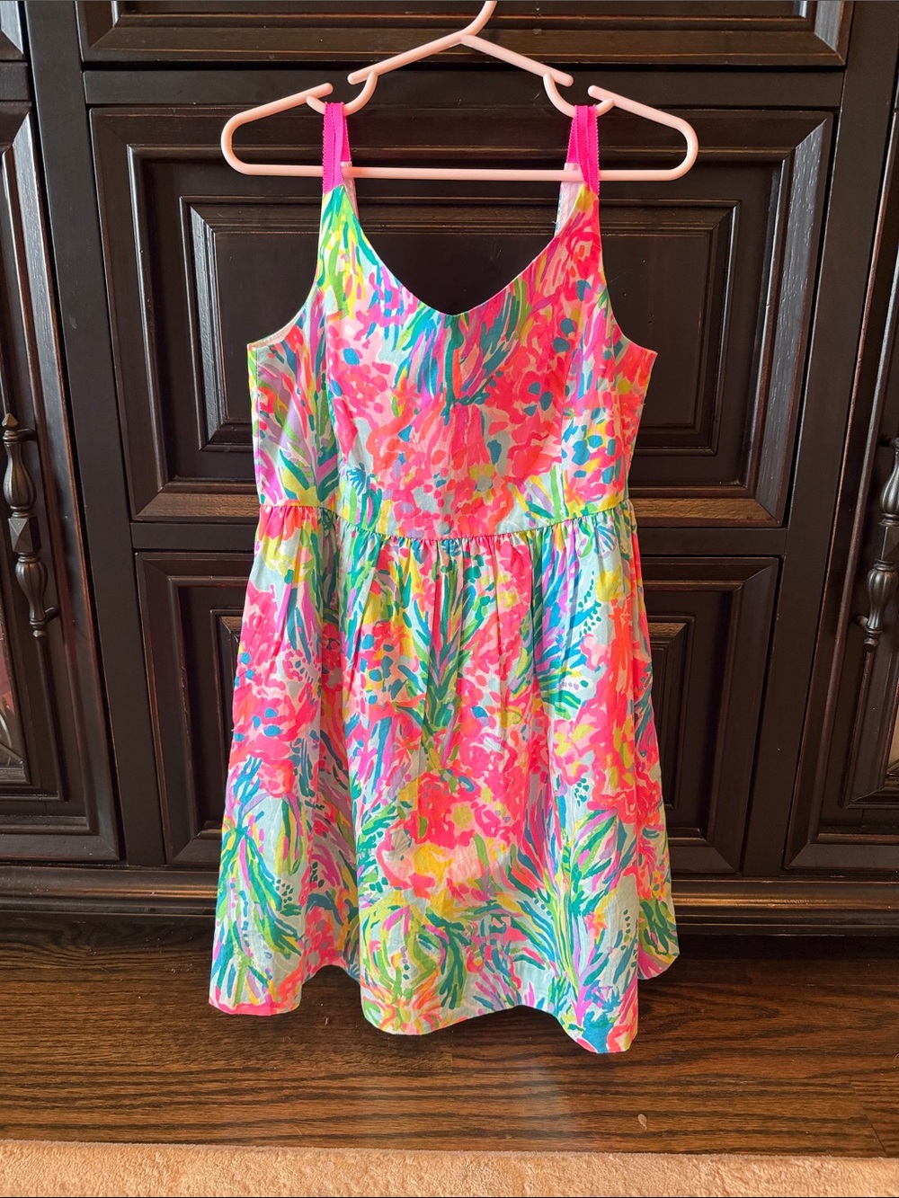 Lilly Pulitzer Pink Multicolor Floral Sundress for Kids